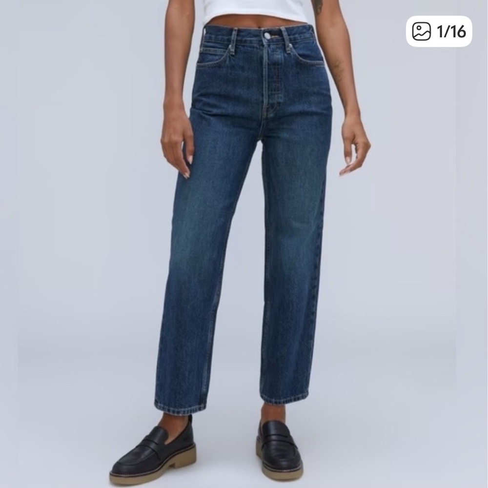 Everlane Way High Straight Jeans Size 25 Long